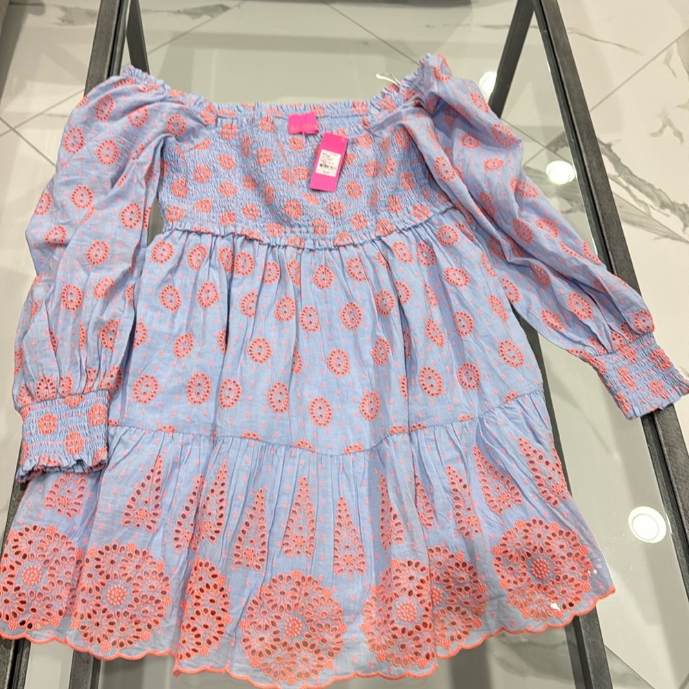 Lilly Pulitzer L dress Smoke/Pet free home NEW WITH TAGS